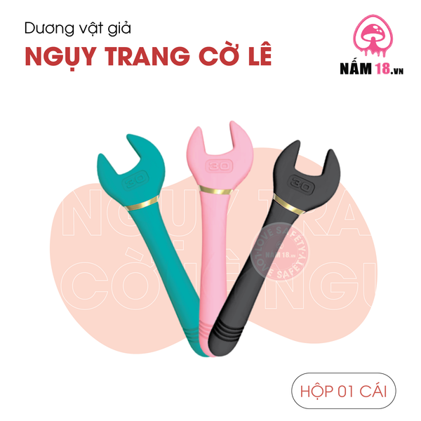 Dương Vật Giả Nguỵ Trang Cờ Lê Rung Thụt Đa Chế Độ - Sạc Điện