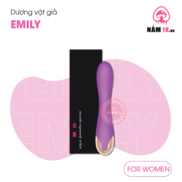 Dương Vật Giả Emily 10 Chế Độ Rung - Sạc Điện