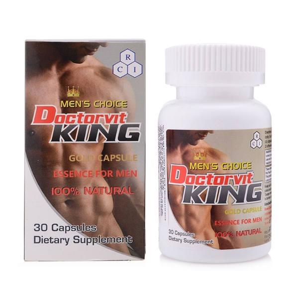 Viên Uống Bổ Thận, Tăng Testosterone Doctorvit King - Hộp 30 Viên