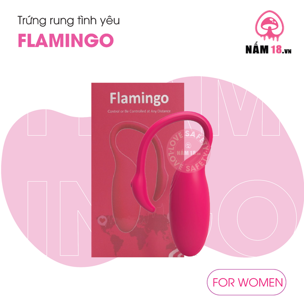 Trứng Rung Cao Cấp Flamingo Điều Khiển App - Sạc Điện