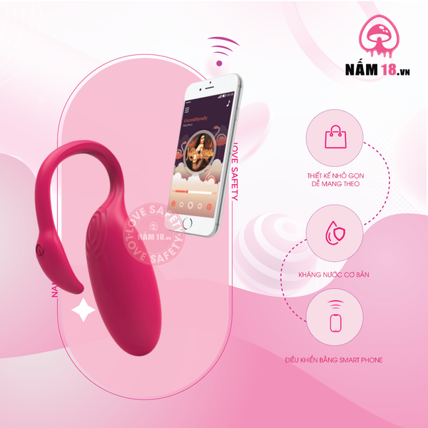 Trứng Rung Cao Cấp Flamingo Điều Khiển App