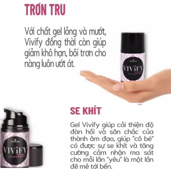 Gel Bôi Trơn Tăng Khoái Cảm, Se Khít Vùng Kín Sensuva Vivify - Chai 50ml