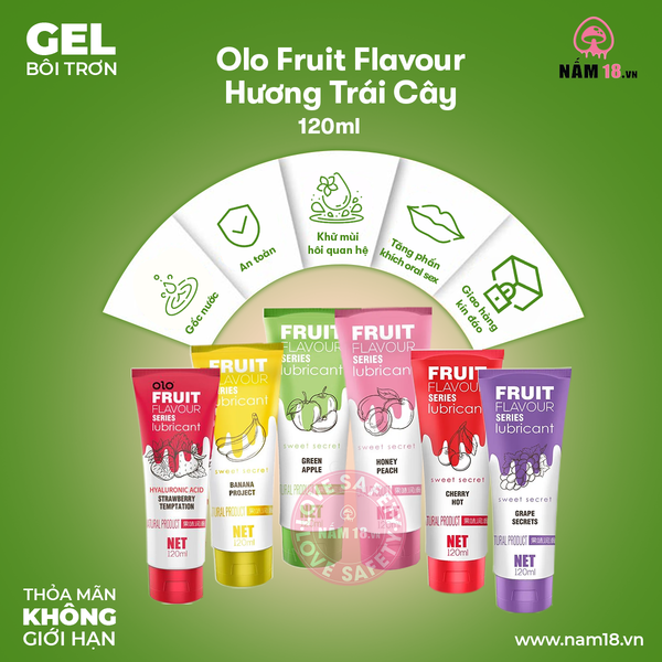 Gel Bôi Trơn Olo Fruit Flavour Hương Trái Cây