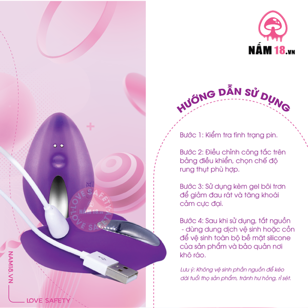 Trứng Rung Quần Lót Jasmine 12 Chế Độ Rung