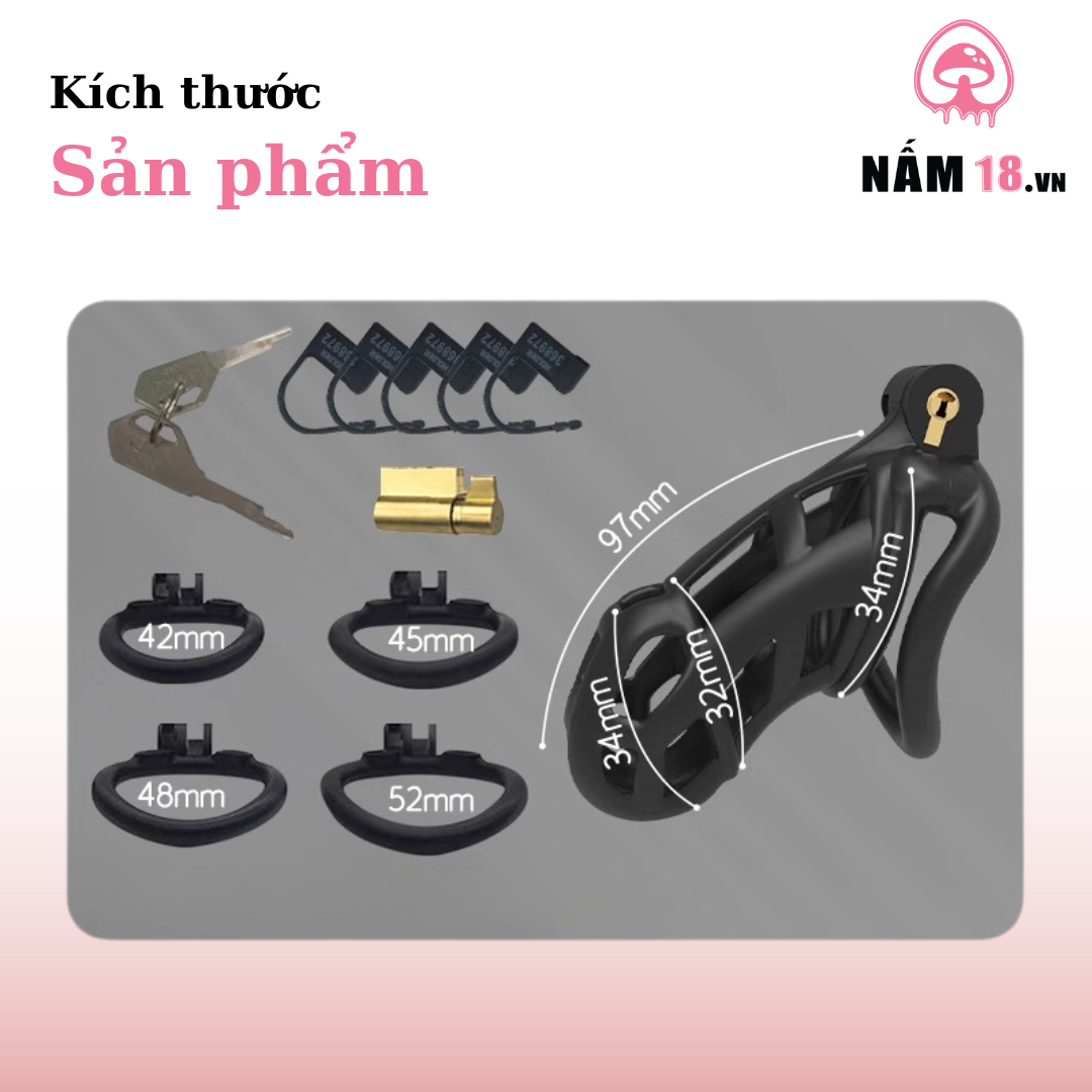  Khóa Dương Vật Nhựa Ổ Khóa Chìm KN50 