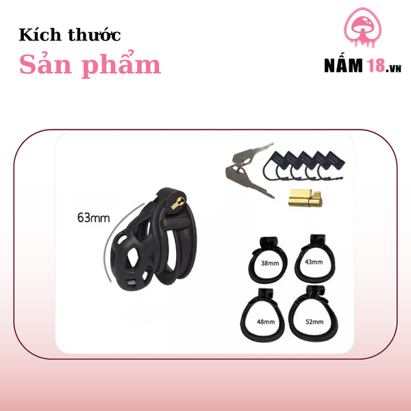 Khóa Dương Vật Nhựa Ổ Khóa Chìm KN30