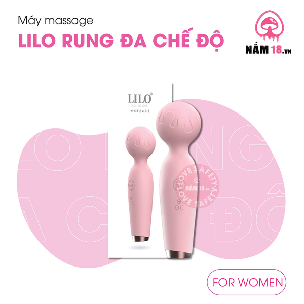 Chày Rung Kích Thích Điểm G Lilo 10 Chế Độ Rung - Sạc Điện