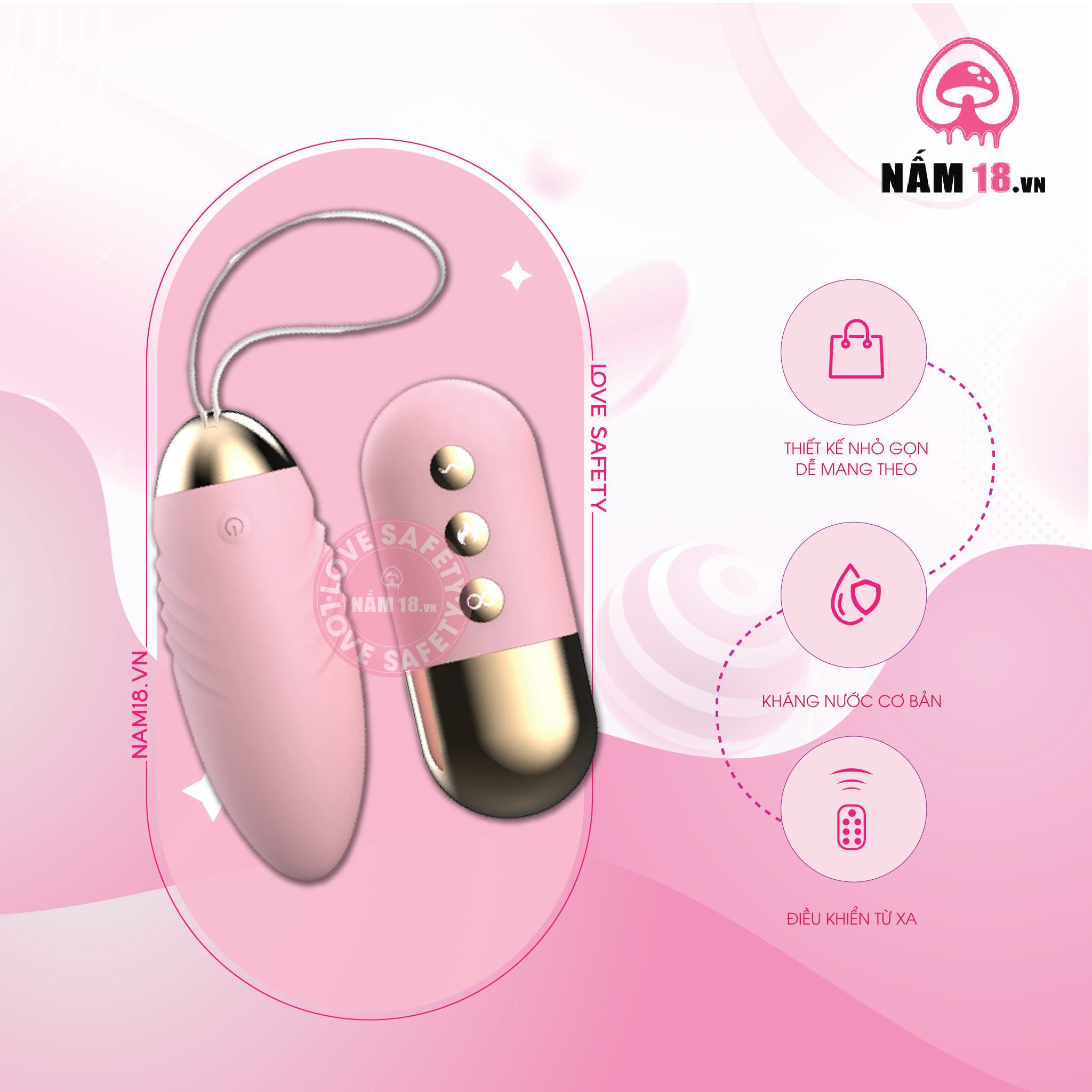  Trứng Rung Lilo Tỏa Nhiệt 10 Chế Độ Rung 