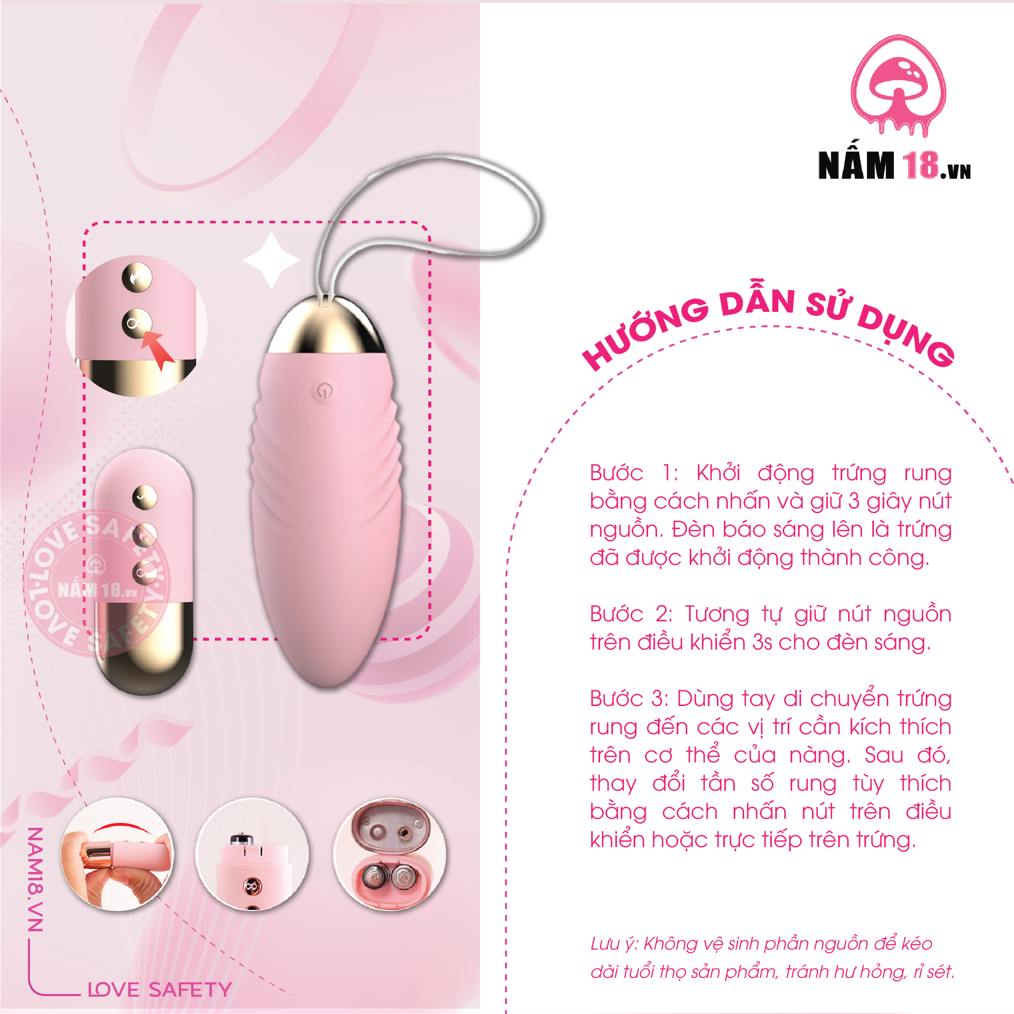 Trứng Rung Lilo Tỏa Nhiệt 10 Chế Độ Rung 