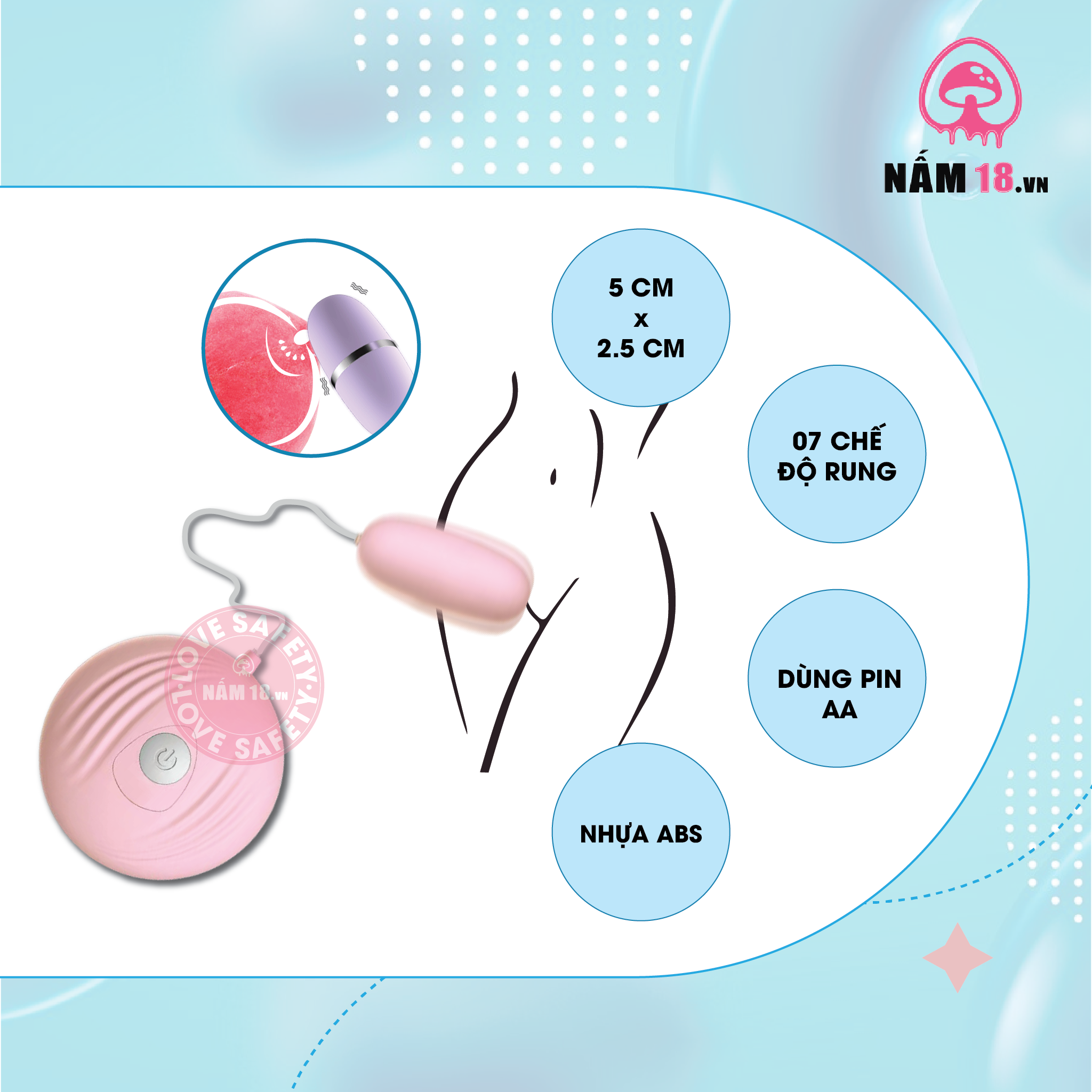  Trứng Rung Lilo Vibrator Rung Đa Chế Độ 