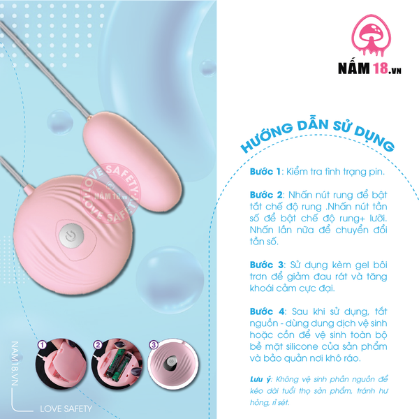 Trứng Rung Lilo Vibrator Rung Đa Chế Độ