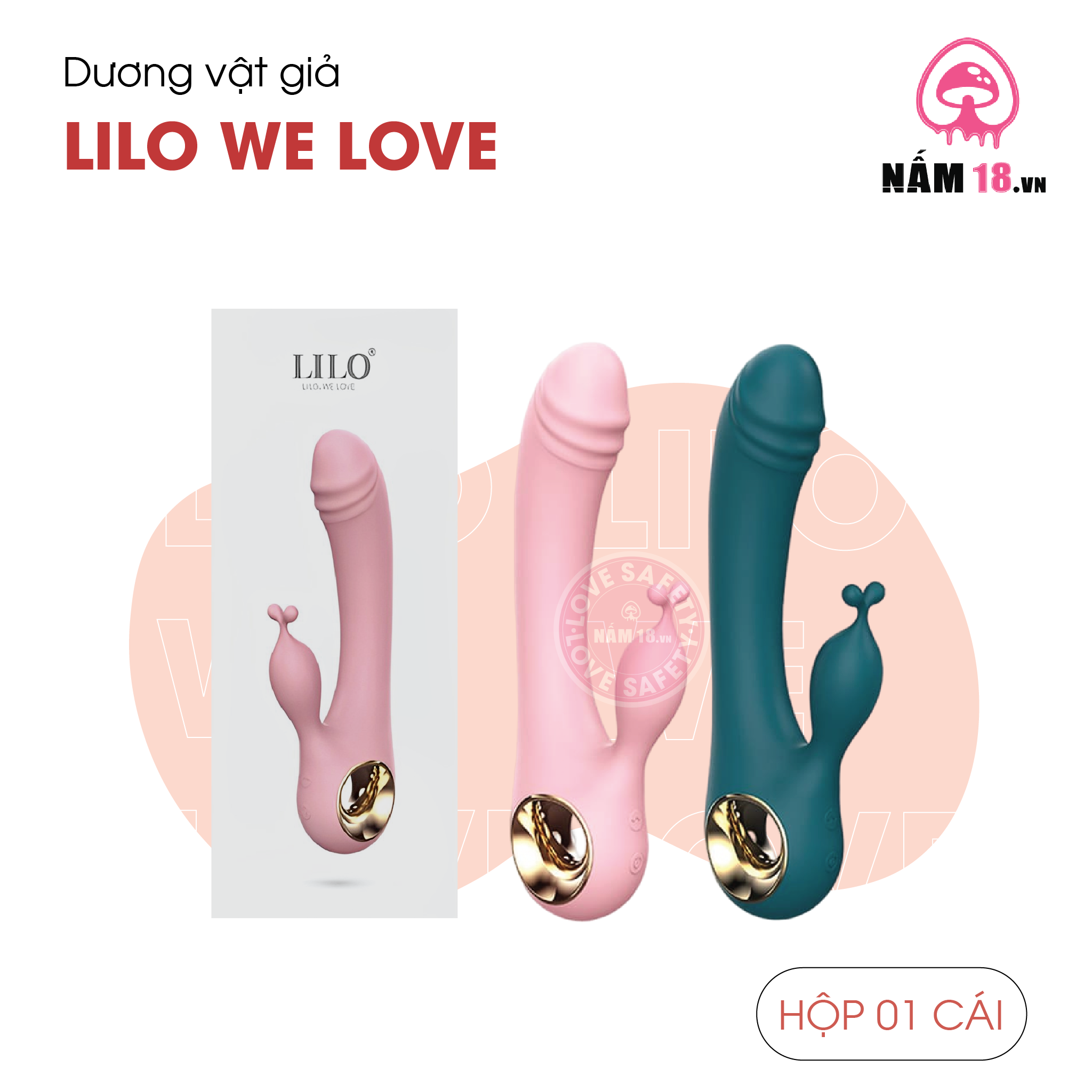  Dương Vật Giả Lilo We Love Rung 10 Chế Độ - Sạc Điện 