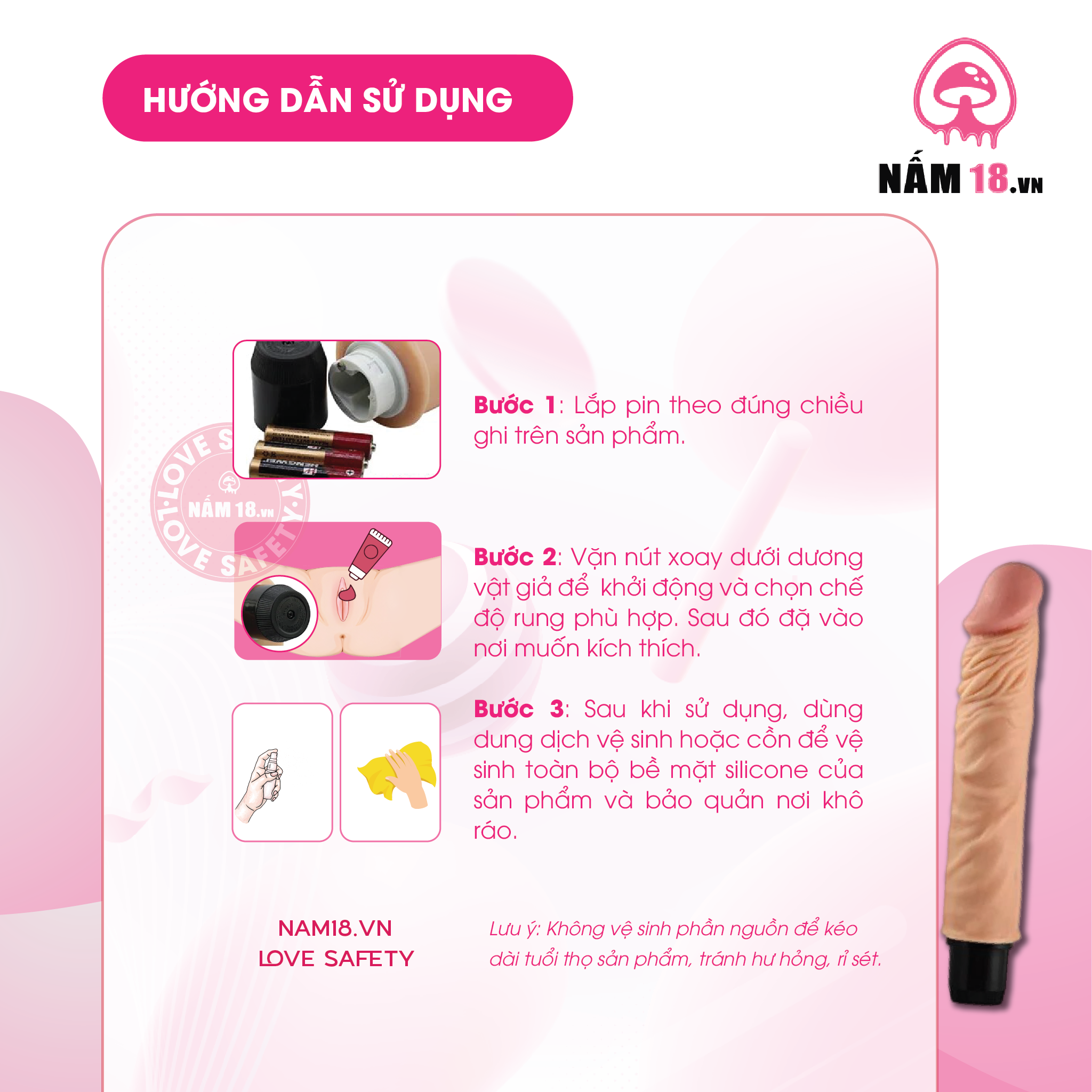  Dương Vật Giả Lovetoy Reel Feel Flexi Rung Đa Chế Độ - Dùng Pin 