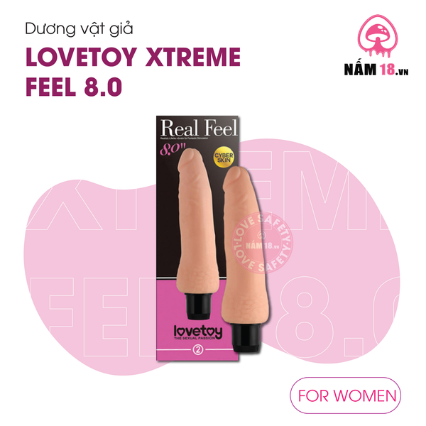 Dương Vật Giả Lovetoy Xtreme Feel 8.0 Rung Đa Chế Độ - Dùng Pin