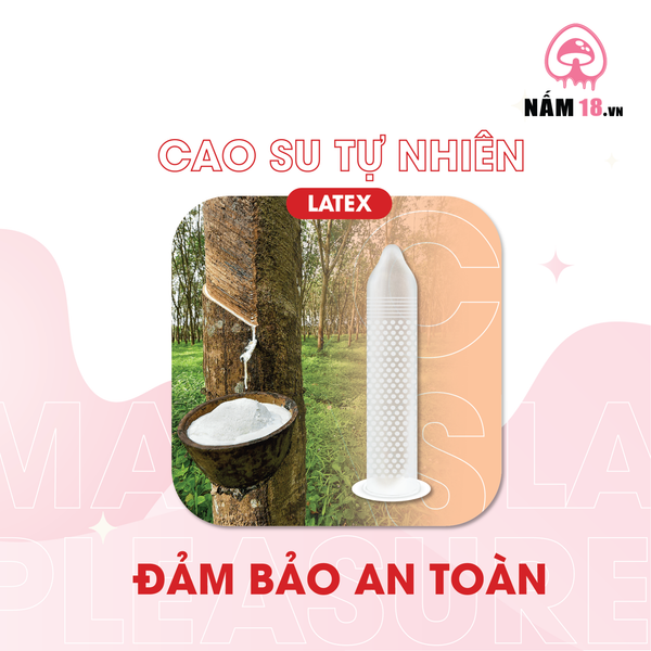 Bao Cao Su Kéo Dài Thời Gian Masculan Long Pleasure 5in1 - Hộp 10 Cái