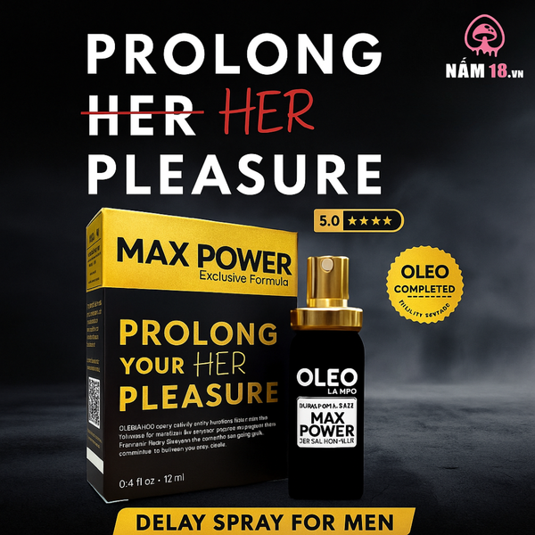 Chai Xịt Kéo Dài Thời Gian Oleo Lampo Max Power 13%