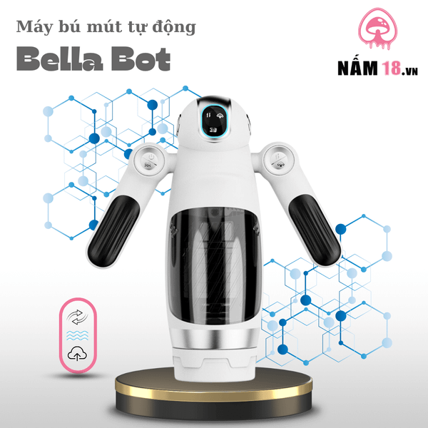 Âm Đạo Giả Bella Bot 12 Chế Độ Rung Sục