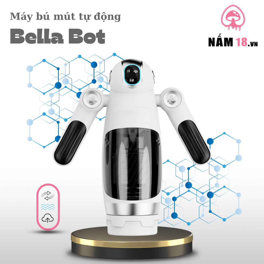  Âm Đạo Giả Bella Bot 12 Chế Độ Rung Sục 