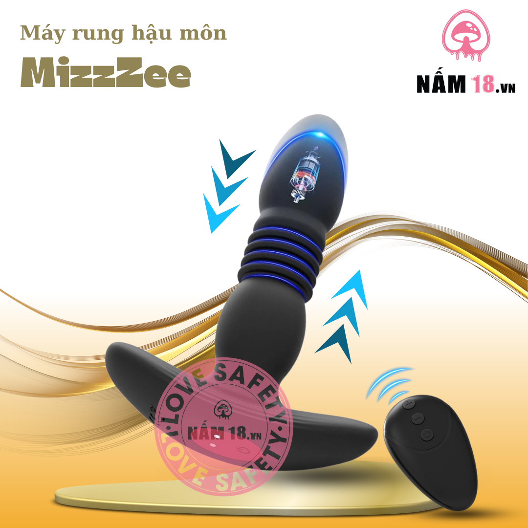  Máy Rung Hậu Môn MizzZee 10 Chế Độ Rung Thụt 