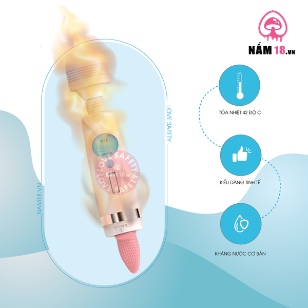Chày Rung Kích Thích Điểm G Mizzee 9 Chế Độ Rung Liếm