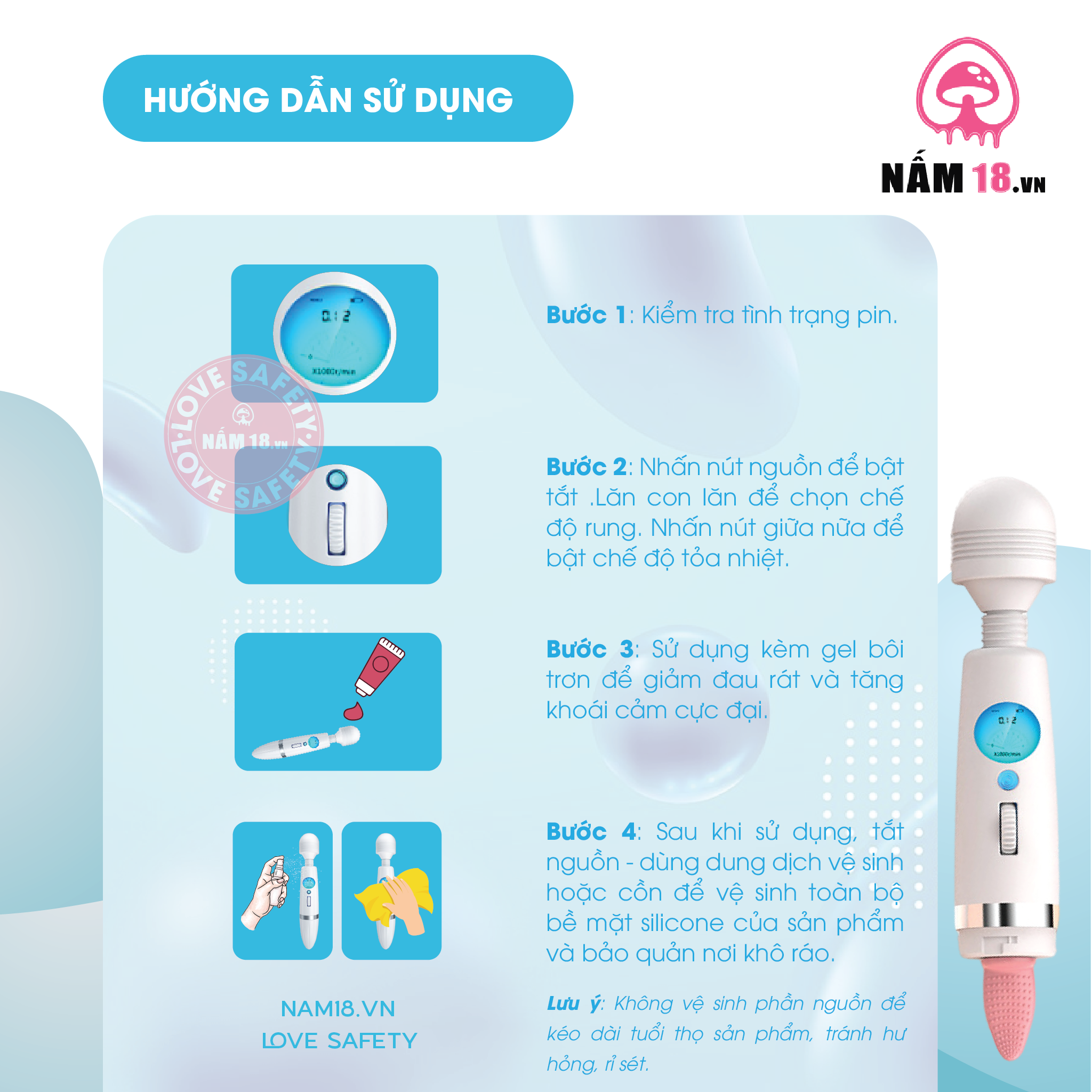  Chày Rung Kích Thích Điểm G Mizzee 9 Chế Độ Rung Liếm 