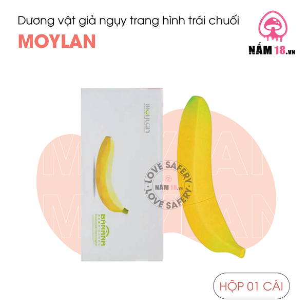 Dương Vật Giả Ngụy Trang Hình Trái Chuối Moylan Rung Đa Chế Độ