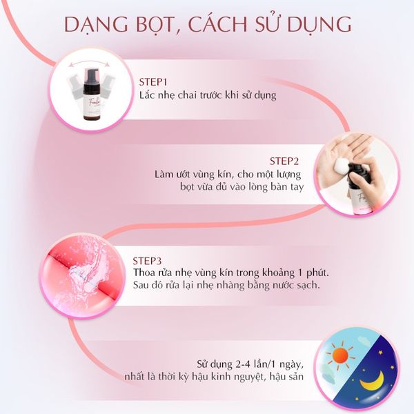 Dung Dịch Vệ Sinh Phụ Nữ Foellie Hương Nước Hoa Dạng Bọt - Chai 100ml