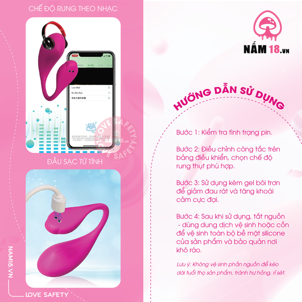 Trứng Rung G204 Điều Khiển App