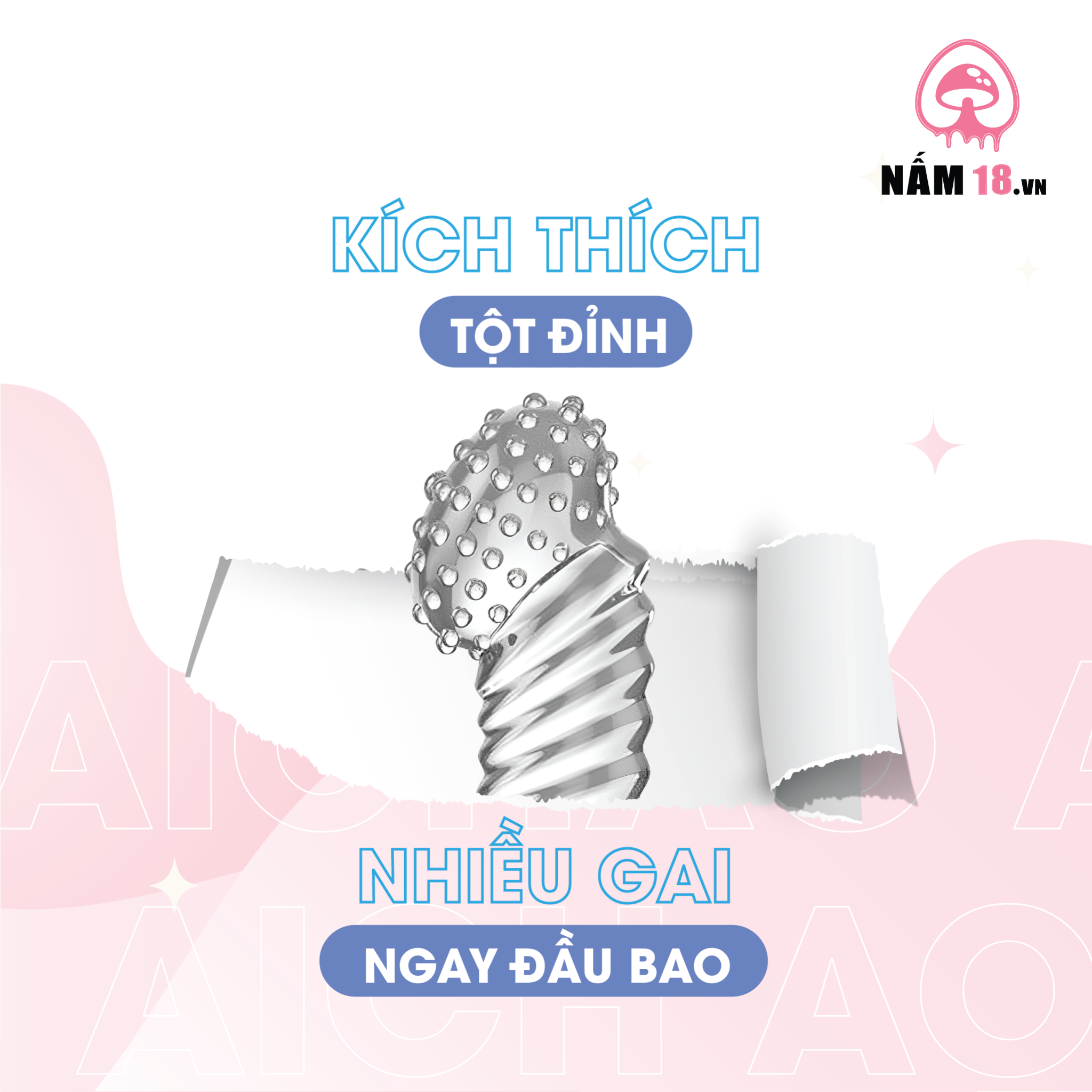  Bao Cao Su Ngón Tay Gân Gai Lớn Aichao G Spot 2 - Hộp 1 Cái 