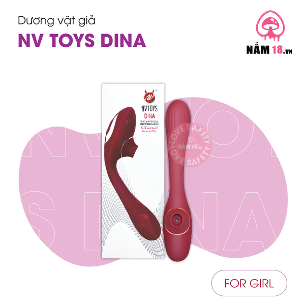 Dương Vật Giả NV Toys Dina 10 Chế Độ Rung Bú