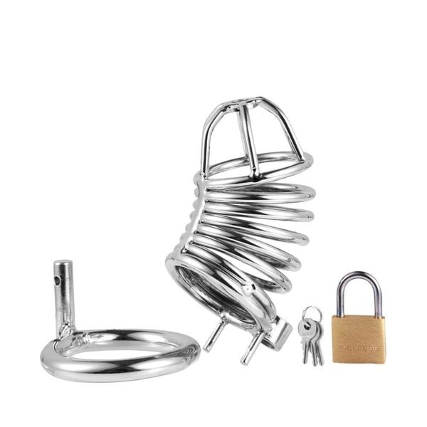 Khóa Dương Vật Inox Lưới Có Ổ Khóa Rời K2