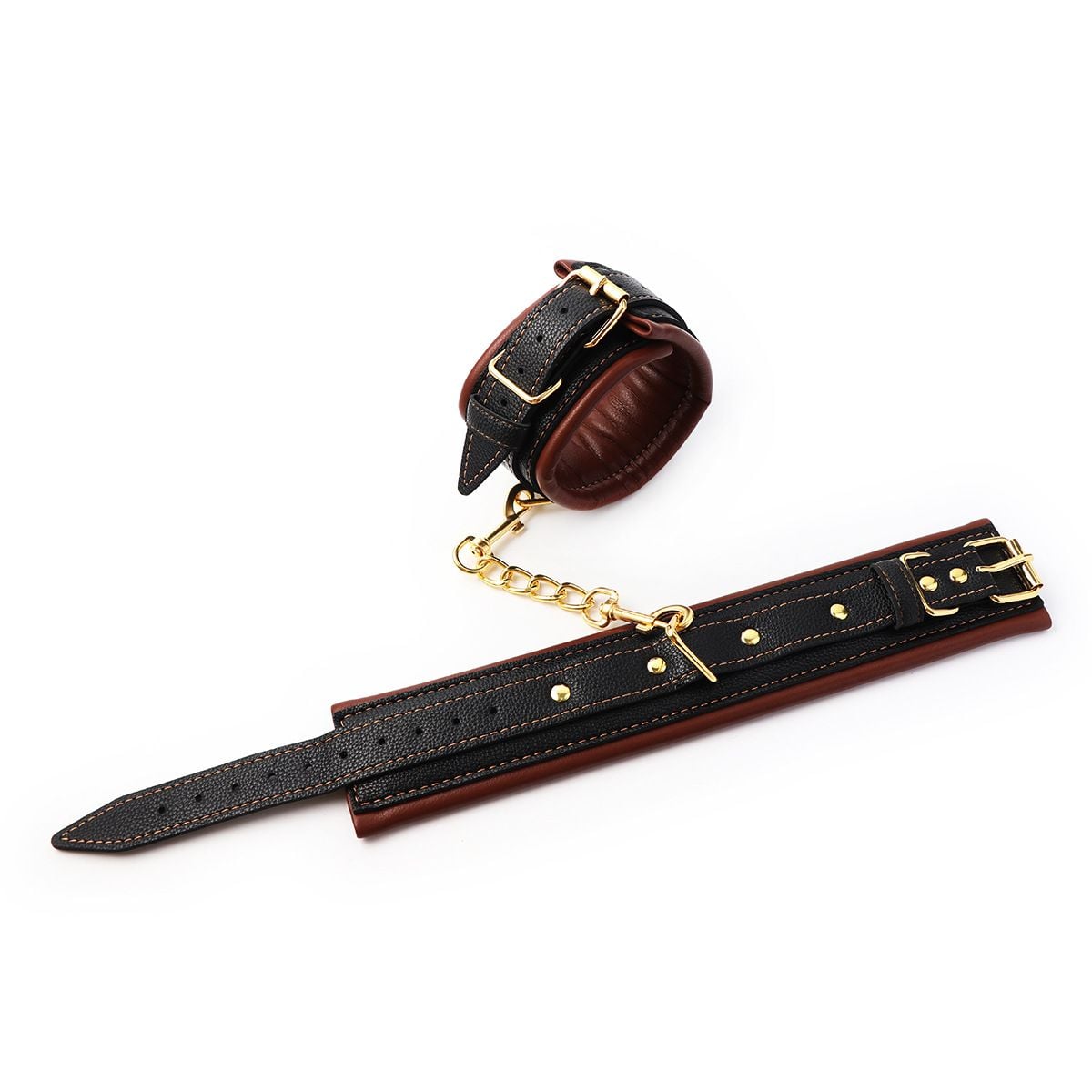  Còng Tay Da Brown Unisex 