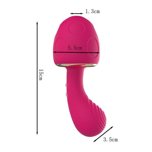 Chày Rung Mushroom Tỏa Nhiệt 10 Chế Độ Rung Bú