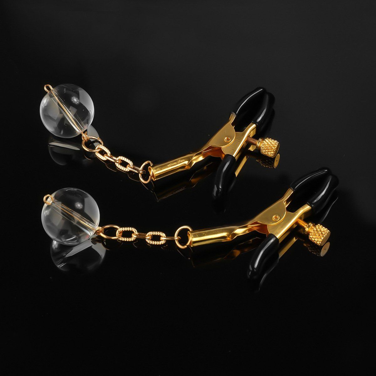  Kẹp Vú Kích Thích Đầu Ti Glass Beads 