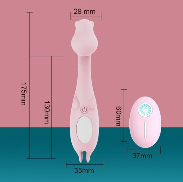 Trứng Rung Giraffe 10 Chế Độ Rung