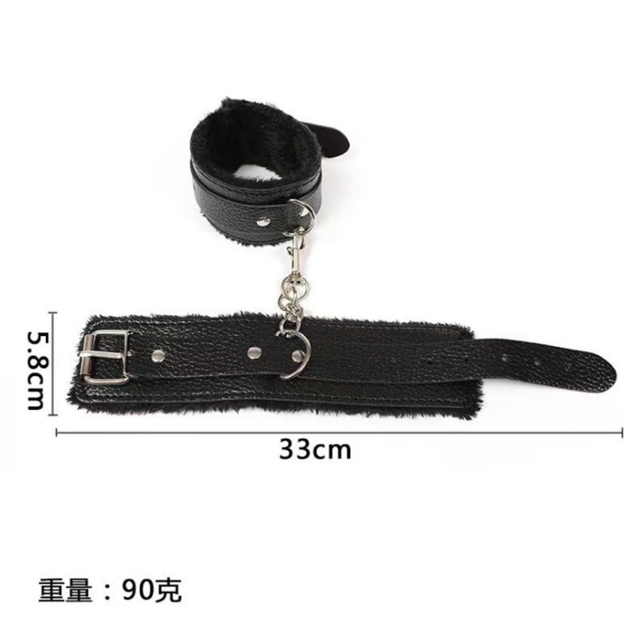  Còng Tay SM Bằng Da Có Lót Lông Mềm BDSM 