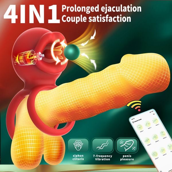 Vòng Rung Dương Vật Cock Ring Điều Khiển App
