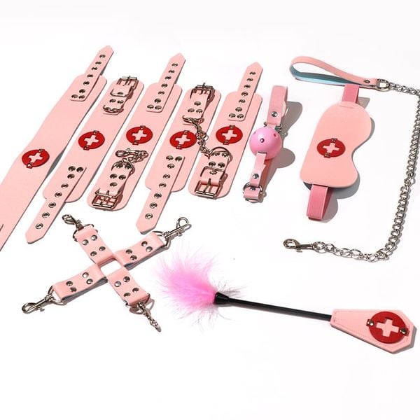 Bộ Dụng Cụ Bạo Dâm Nurse Set 8 Món BDSM