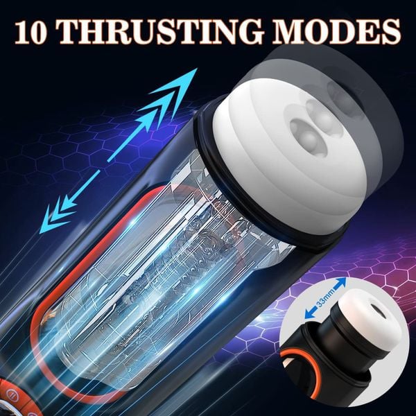 Âm Đạo Giả Deep Throat Rung Bú Sục 10 Chế Độ Có Tiếng Rên