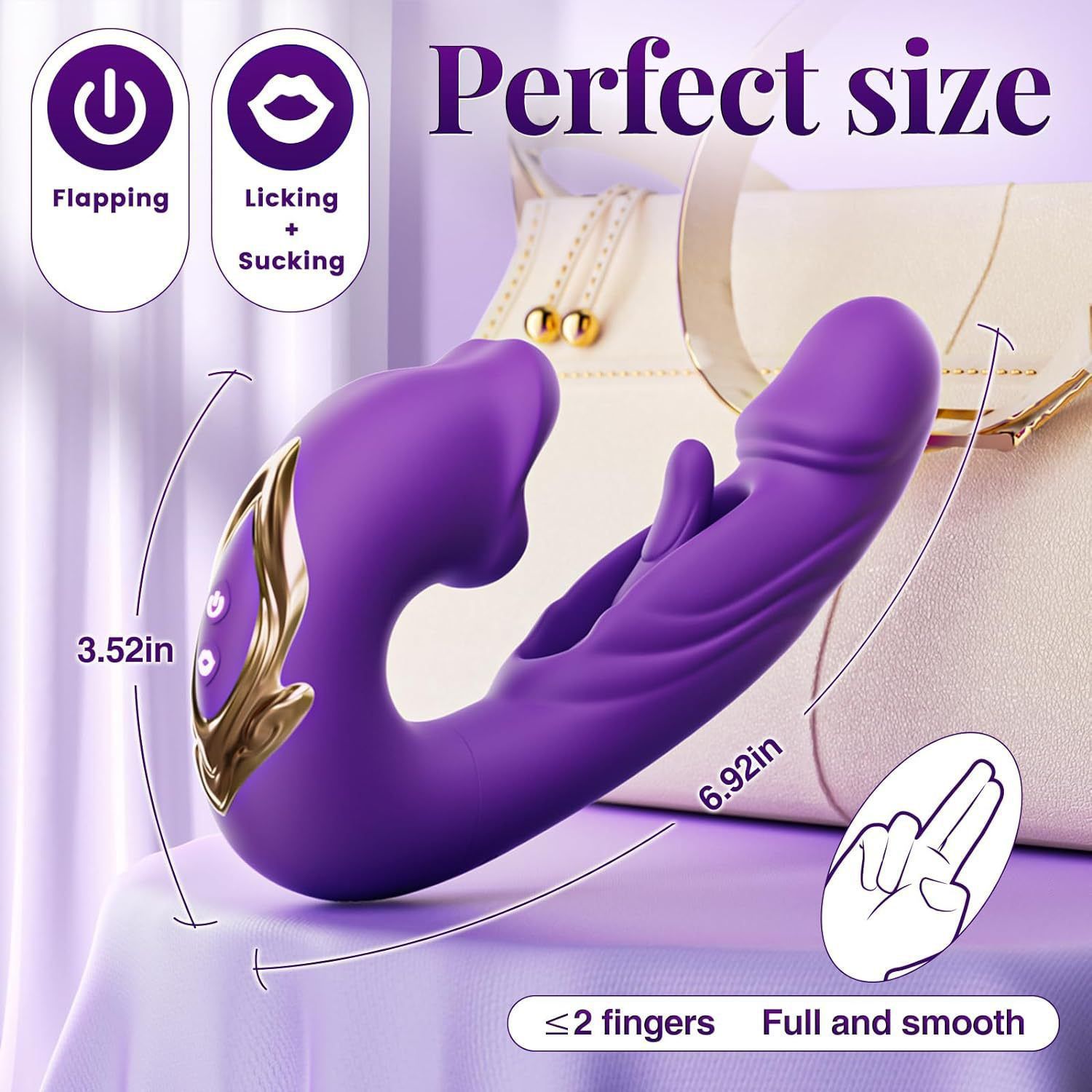  Dương Vật Giả Body Safe 7 Chế Độ Rung Bú 