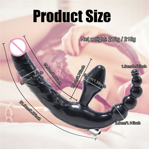 Dương Vật Giả Dildo 2 Đầu 10 Chế Độ Rung Cho Less - Sạc Điện