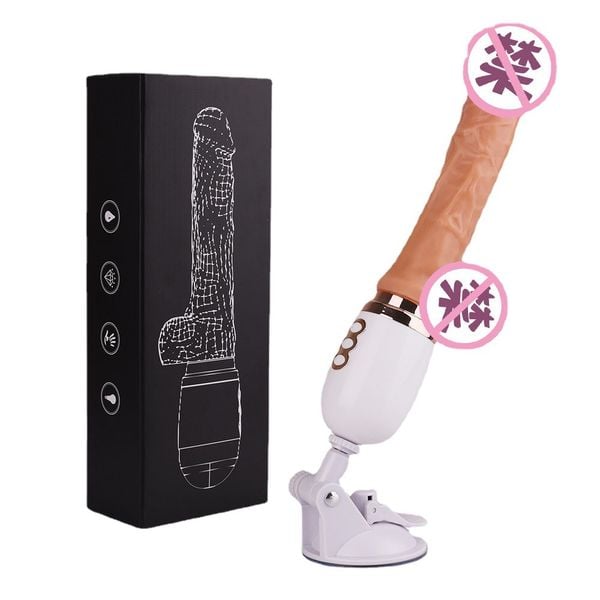 Dương Vật Dính Tường Telesco 10 Chế Độ Rung Thụt Ngoáy