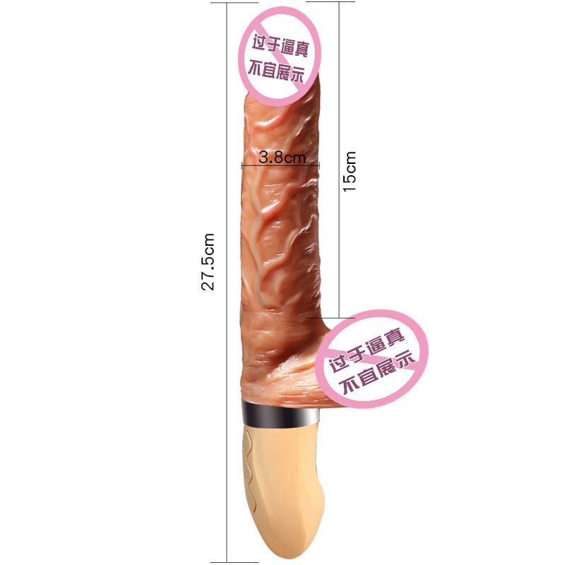  Dương Vật Giả Simulation Tỏa Nhiệt 8 Chế Độ Rung Thụt 