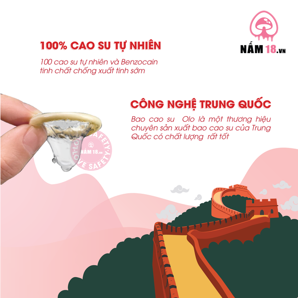 Bao Cao Su OLO 0.01 Đỏ - Siêu Mỏng, Nóng Ấm - Hộp 10 Cái
