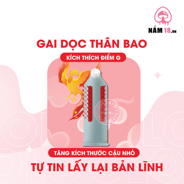 Bao Cao Su Gai Bi Lớn Olo Phượng Hoàng - Hộp 1 Cái