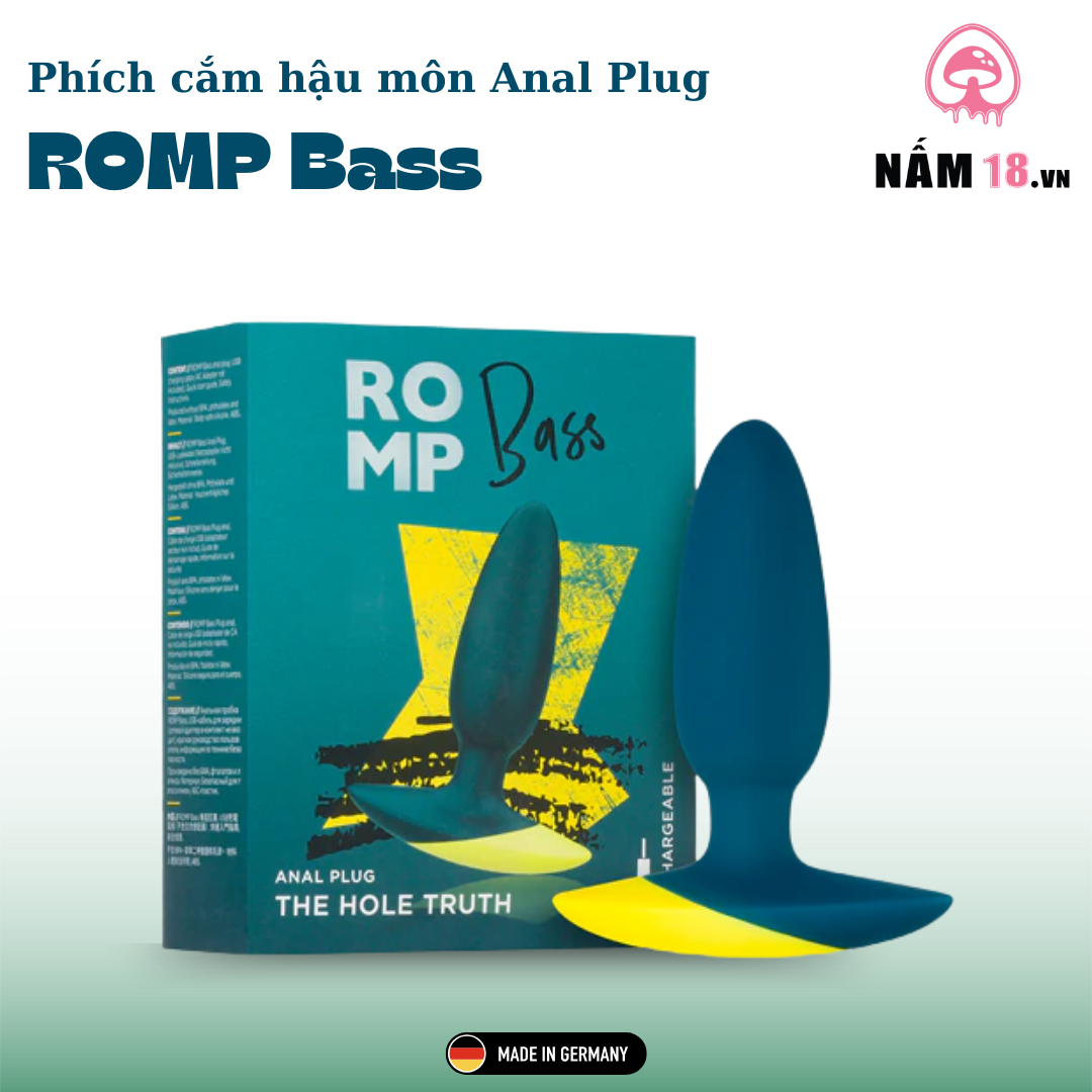  Máy Rung Hậu Môn ROMP Bass 6 Chế Độ Rung 