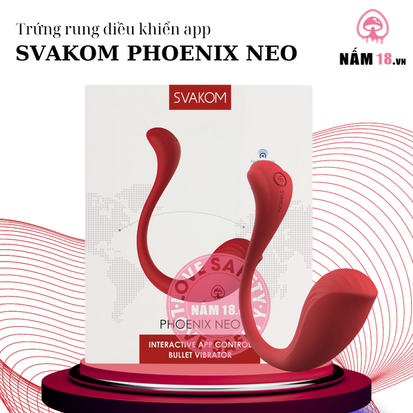 Trứng Rung Điều Khiển App Svakom Phoenix Neo