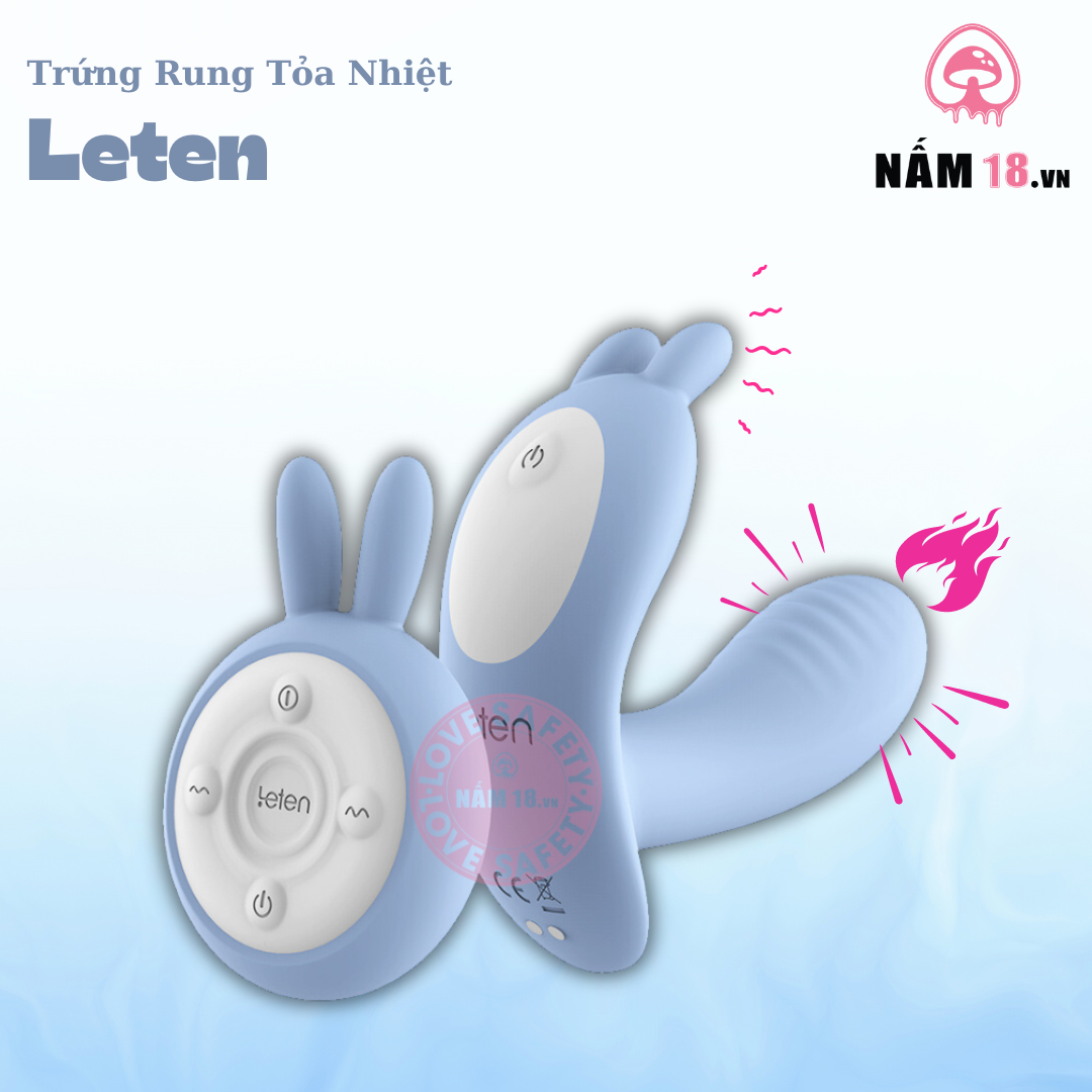  Trứng Rung Leten Tỏa Nhiệt 10 Chế Độ Rung 