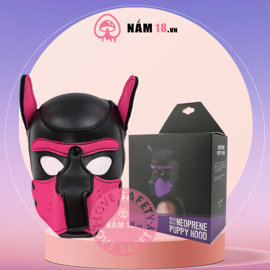 Mặt Nạ Cosplay Đầu Chó Neoprene Hood BDSM