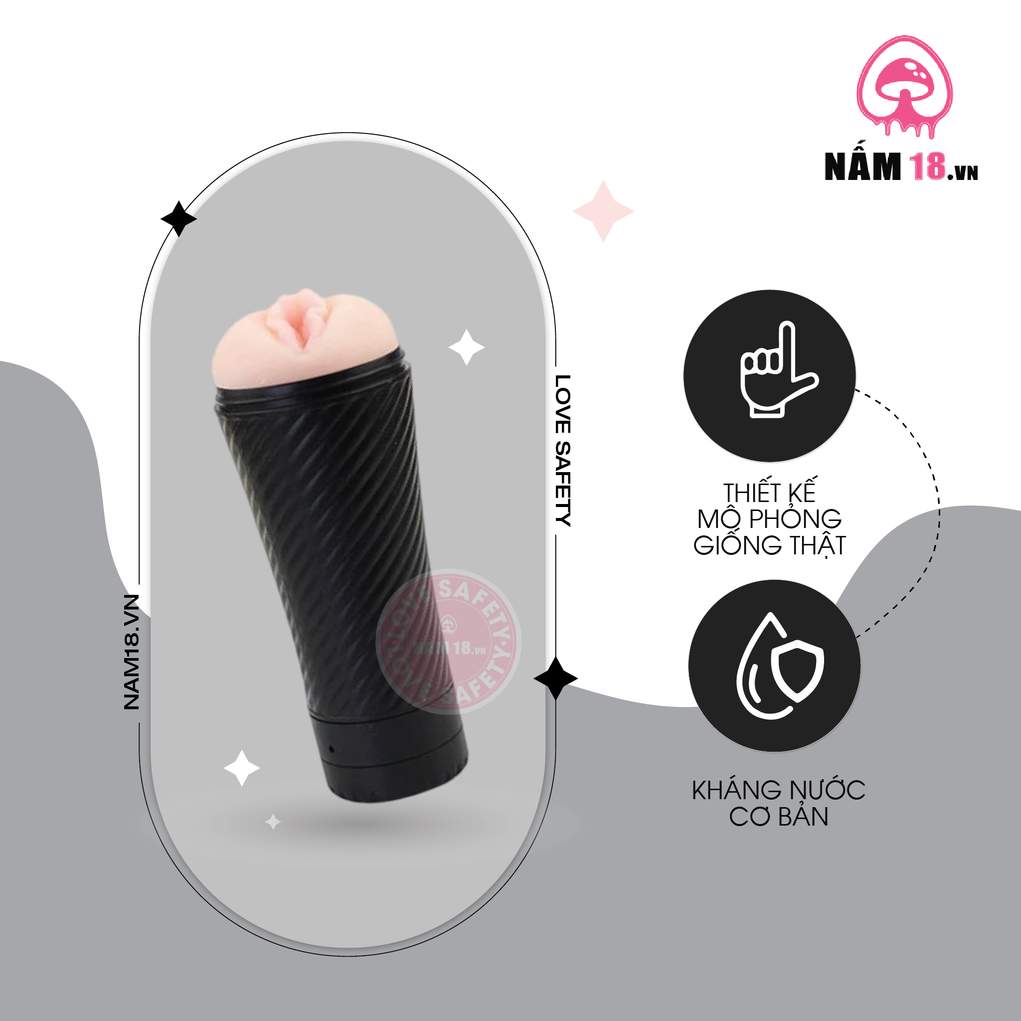  Âm Đạo Giả Pink Pussy Rung Đa Chế Độ 